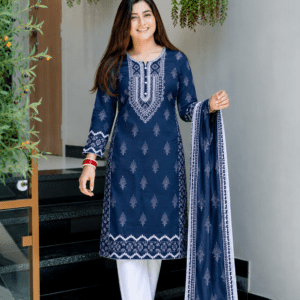 Luxury Stitched Lawn 3-Piece Suit by Bin Anwar – Premium Digital Printed A-Line Pret (Stitched)