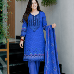 Luxury Stitched Lawn 3-Piece Suit by Bin Anwar – Premium Digital Printed A-Line Pret (Stitched)